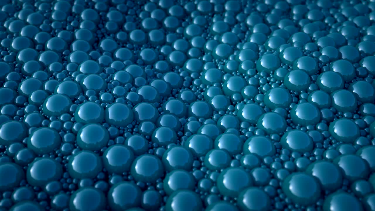 추상적인 파동하는 구.