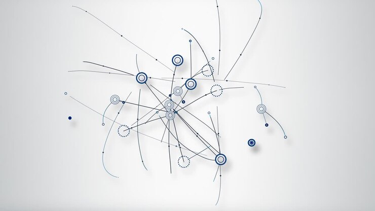 Exponential Growth of Tech Data Communication along a Network