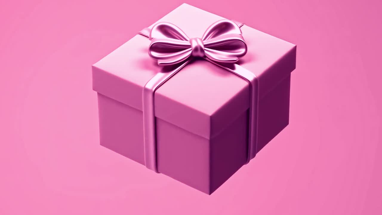 caja de regalo rosada