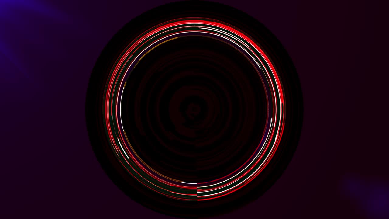 fantástico resplandor colorido línea de tecnología futurista círculo de fondo animación.mp4