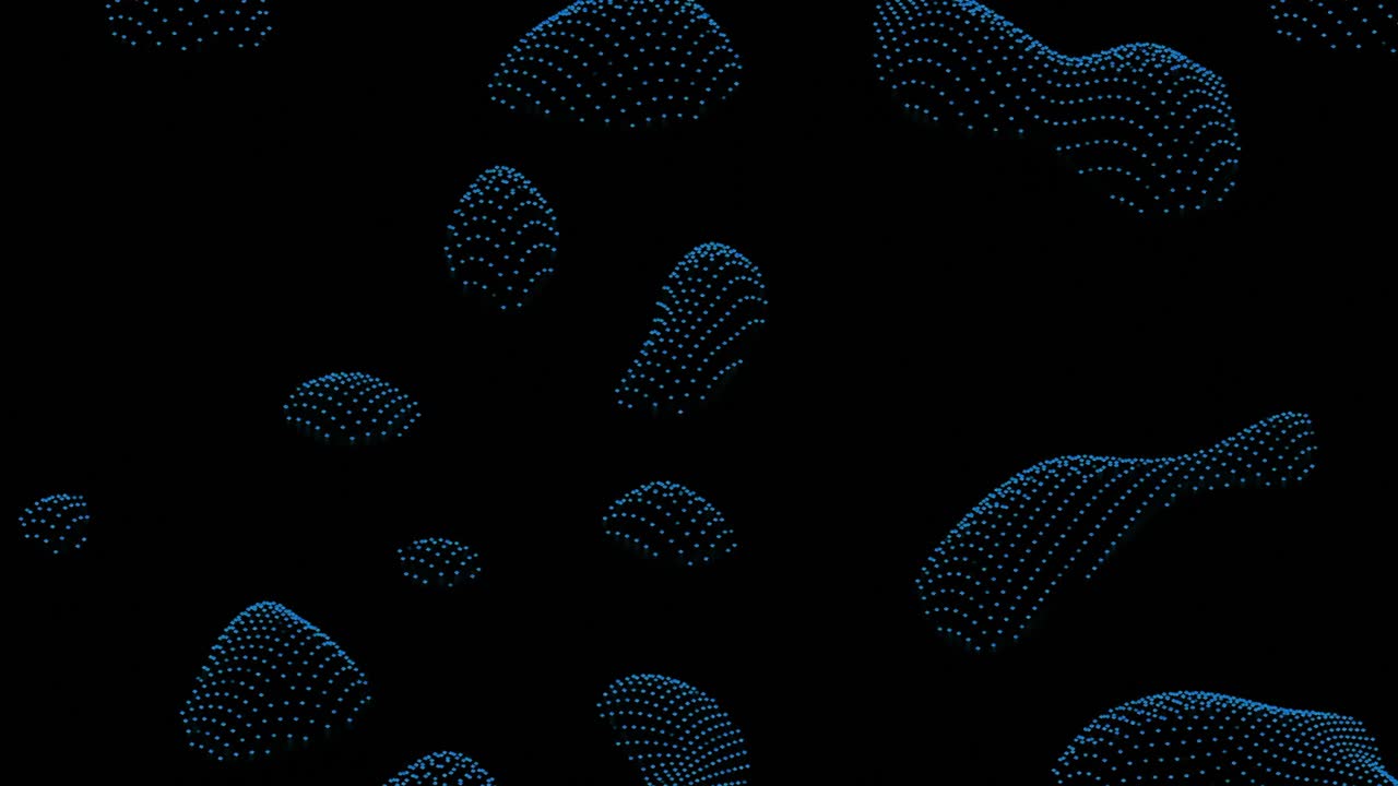 modello astratto di punti blu e neri