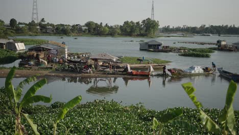 floating village on a river