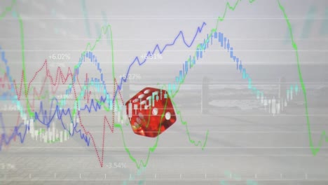 animation of financial data processing over cube