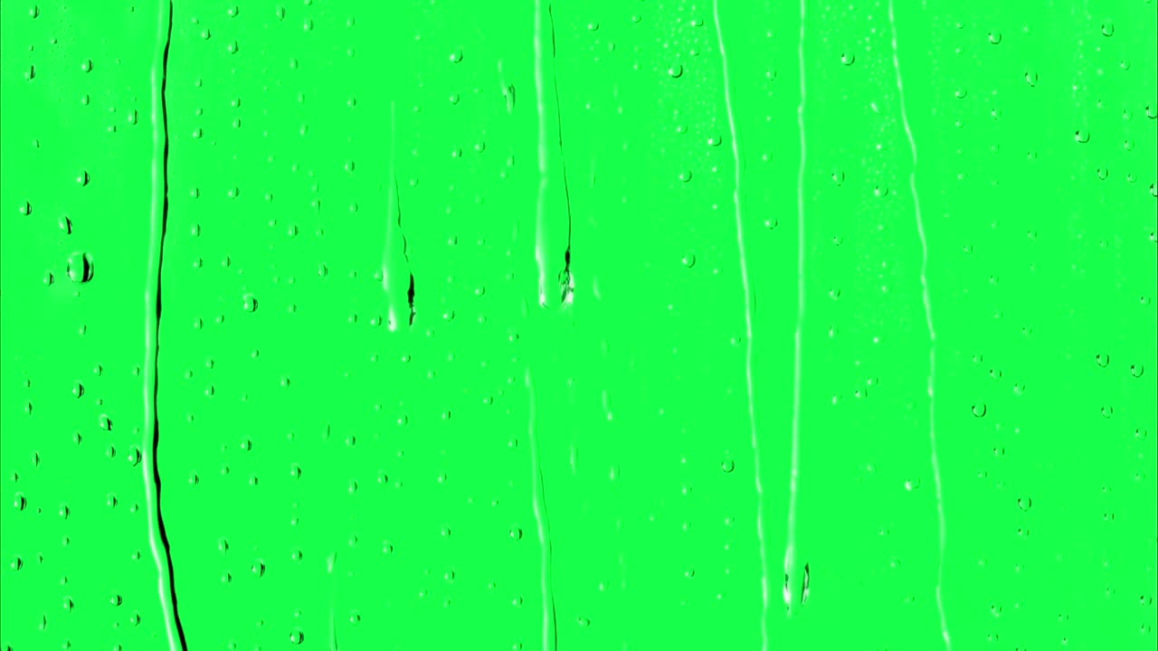 Water droplets texture animation, transparent 4K video, green screen