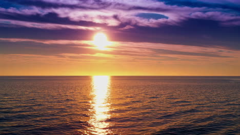 golden sunset reflection on the ocean