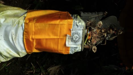 Vertical-slow-motion-shot-of-balinese-monument-in-the-middle-of-the-jungle-of-ubud-in-bali-indonesia-during-an-exciting-summer-trip