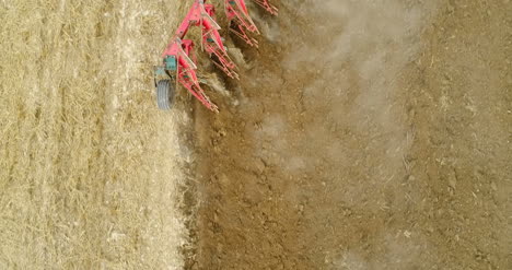 Close-Up-Shoot-Of-Harrows-Agricultural-Equipment-