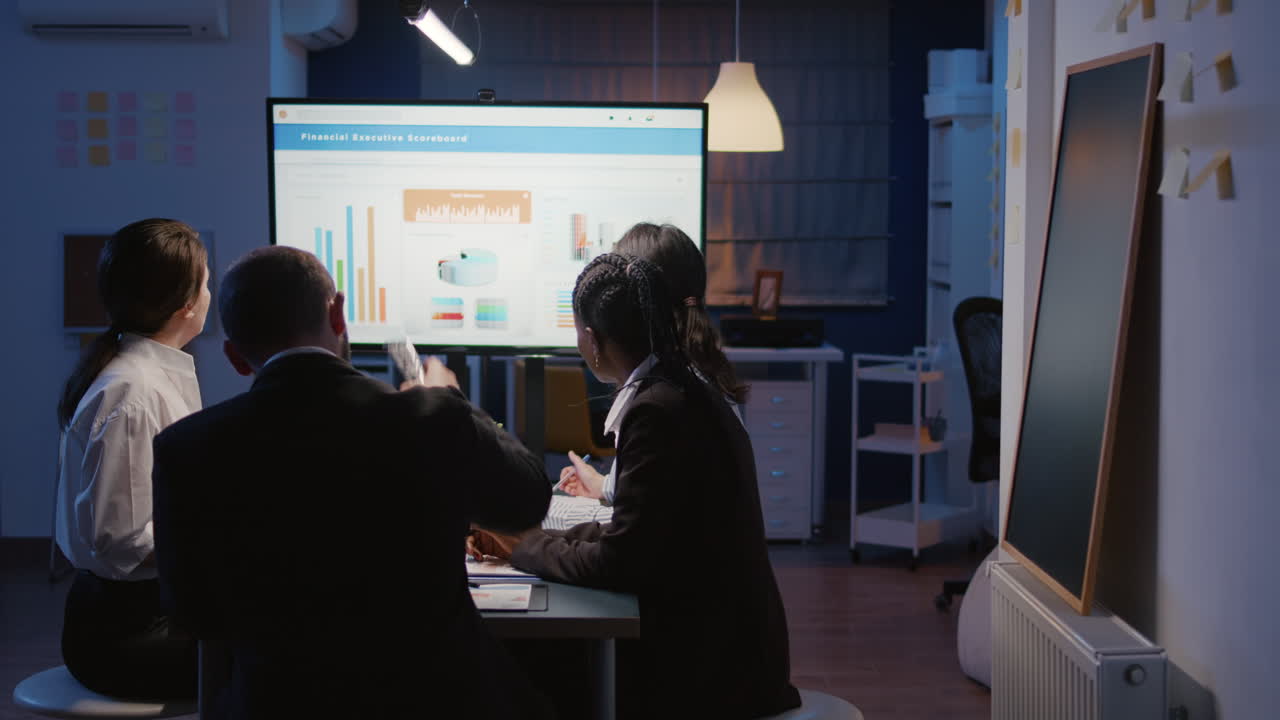 Multi ethnic diverse businesspeople working in business company meeting office room