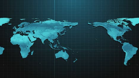 world map. - stock footage australia, africa, americas, asia, geographical location