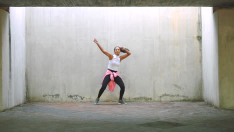 Bailarina-De-Hip-Hop,-Mujer-Bailando