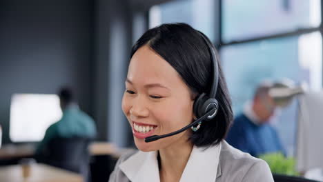 Call-center,-communication-and-woman