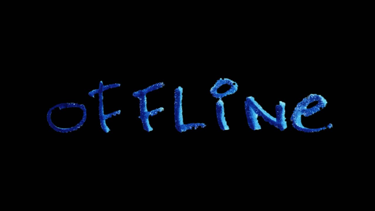 Offline screen with clean animated lettering, ideal for livestream breaks or end‑of‑session pauses