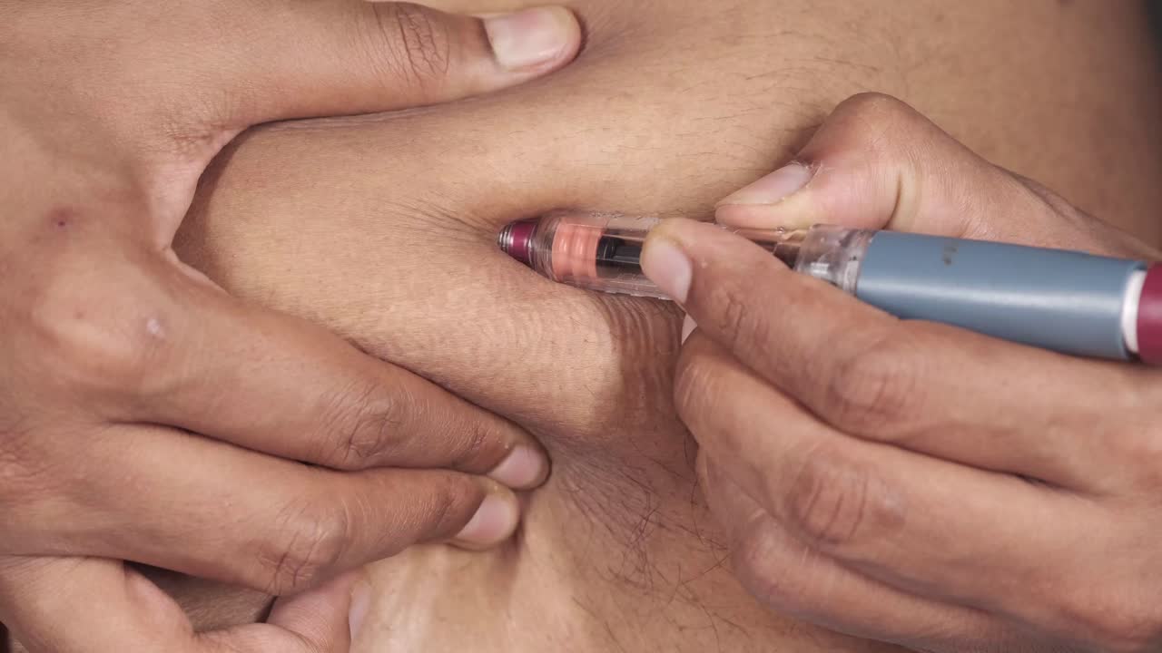 inyección de insulina