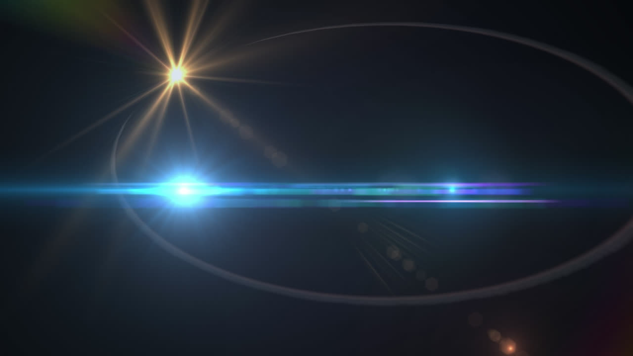 어두운 배경 위에 반이는 불빛의 애니메이션