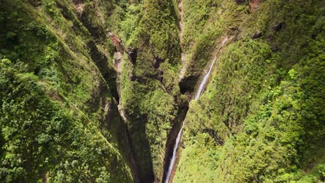 backwards capture of the sacred falls on oahu hawaii