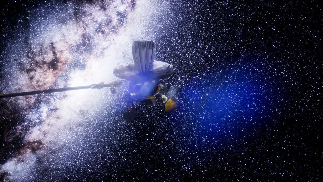 la nave espacial galileo en órbita alrededor de júpiter