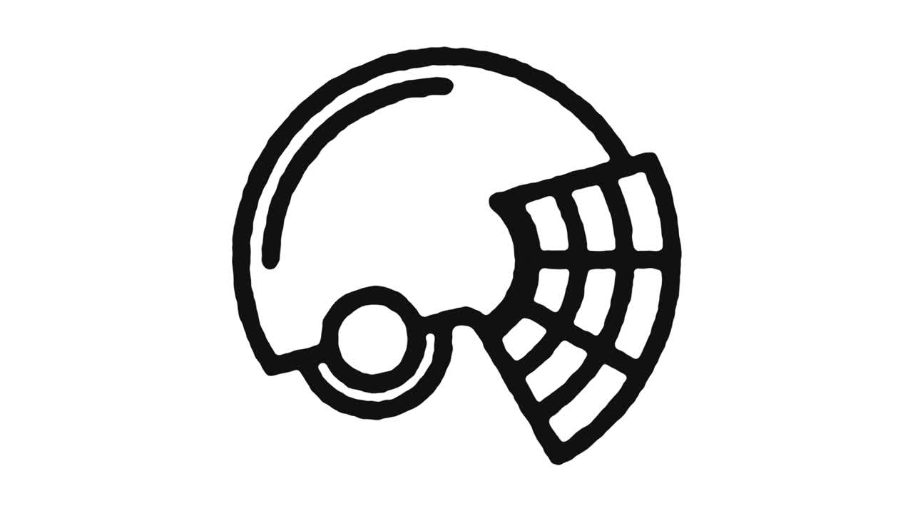 icono del fútbol americano imágenes de animación y canal alfa