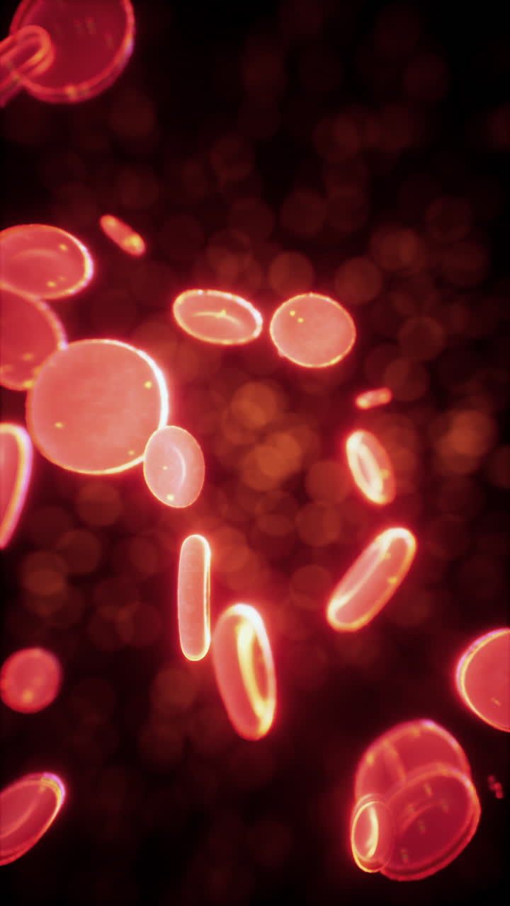 las células rojas de la sangre