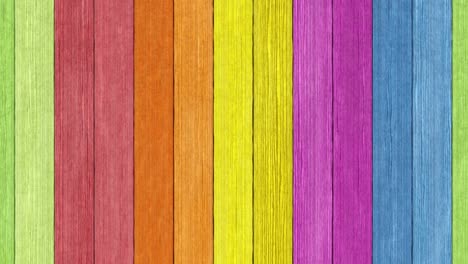 old wood plank rainbow background. seamless loop 3d render