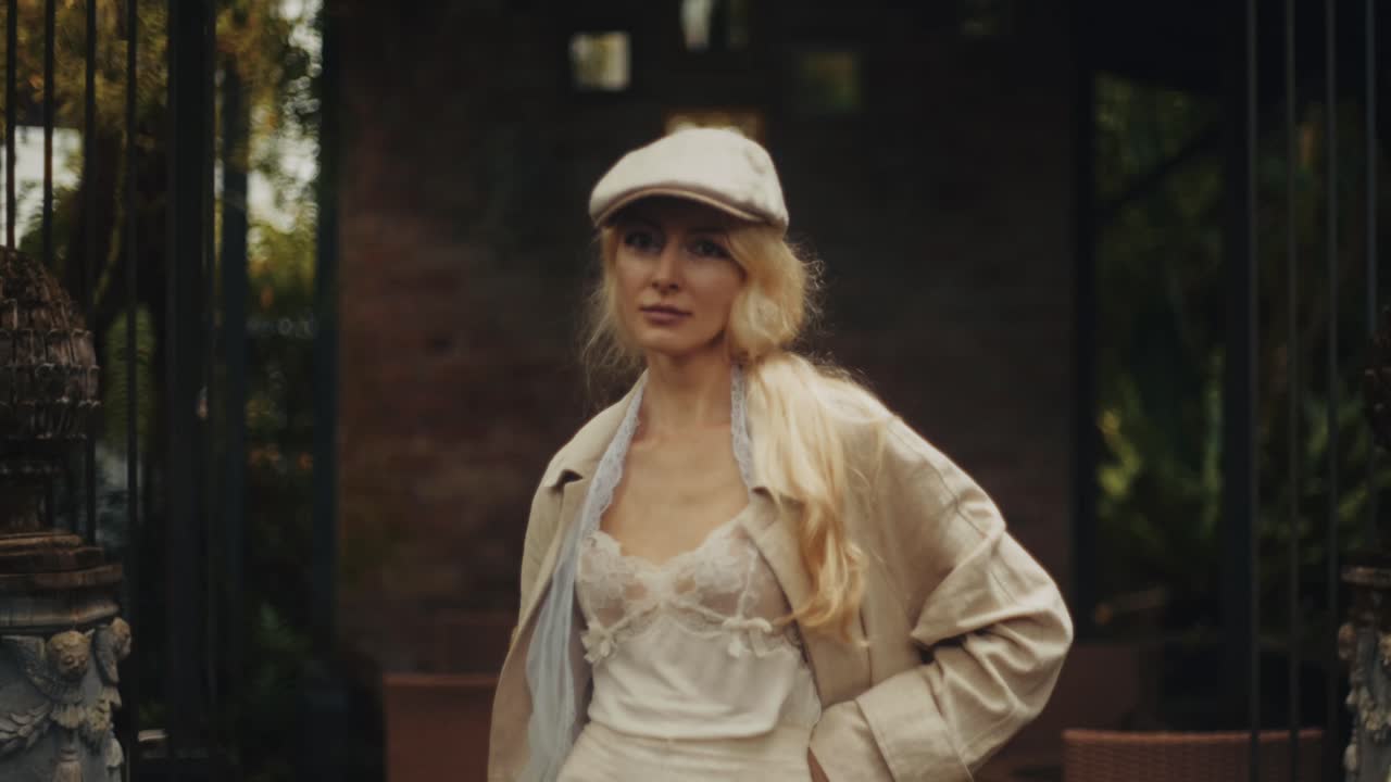 모자 입은 여자