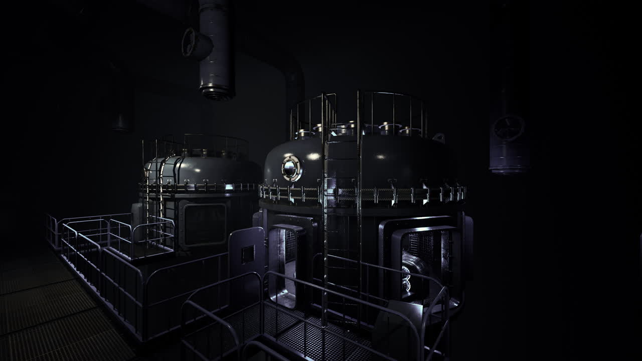 instalación industrial subterránea oscura