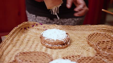 making some idiyappam, a traditional dish in sri lanka-3