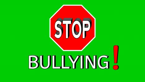 STOP-bullying-Text-animation-motion-graphics-on-red-on-green-screen-background-video-elements