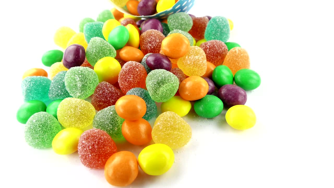 caramelo dulce gelatina y delicioso postre de azúcar