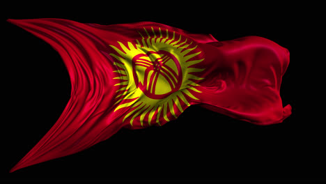 kyrgyzstan flag waving