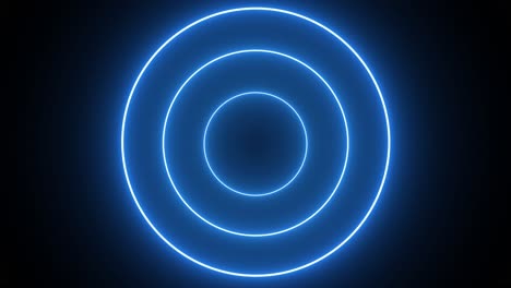 abstract glowing neon circles