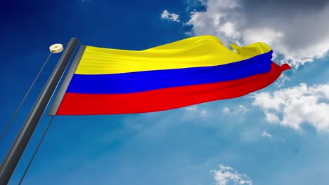 waving flag of colombia