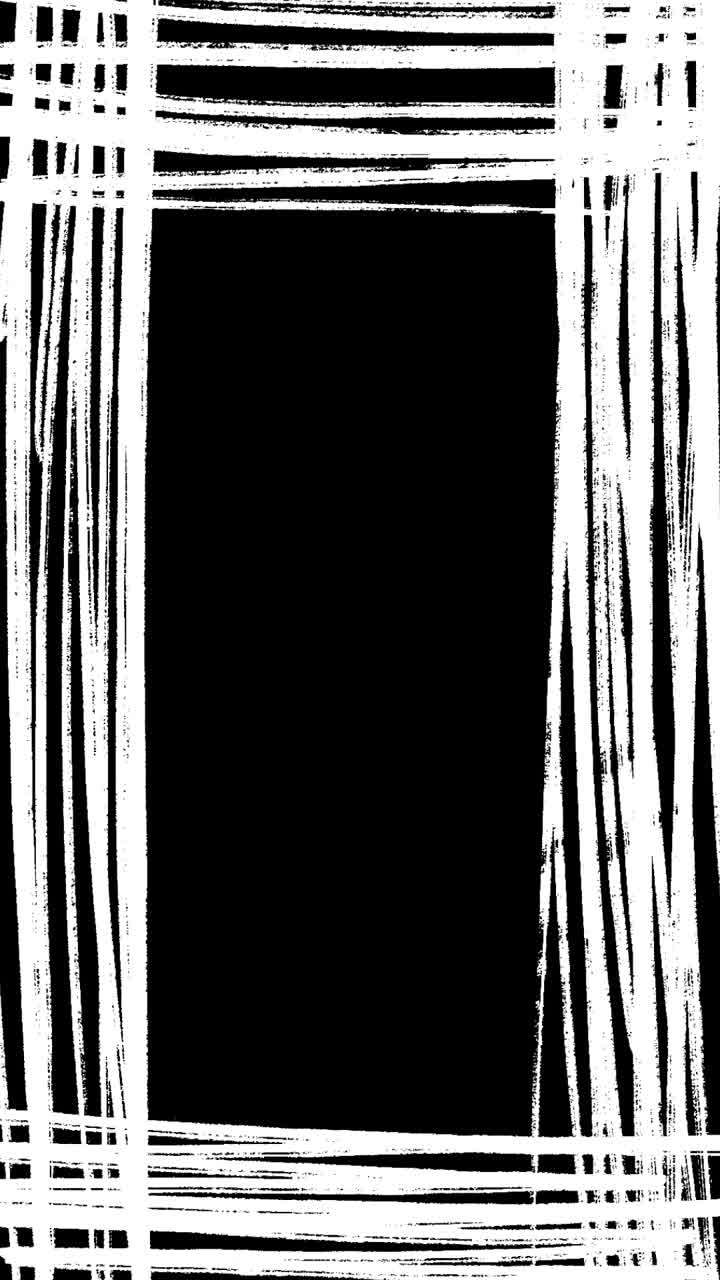 Animated Hand-Drawn White Frame with Grunge Effect