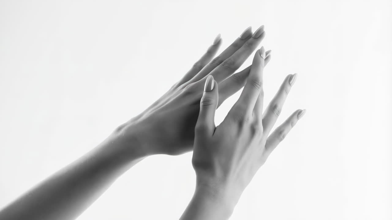 Elegant Hands in Black and White