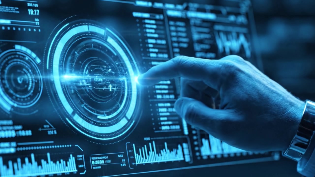 Exploring Advanced Data Visualization Techniques Through Interactive Interfaces and Dynamic Graphical Representations of Data in a High-Tech Environment
