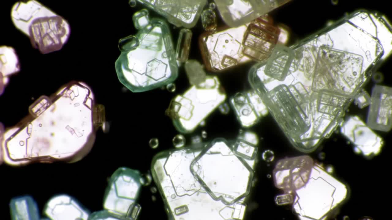 Discovering the Intricate Beauty of Microscopic Crystals in a Lab Setting