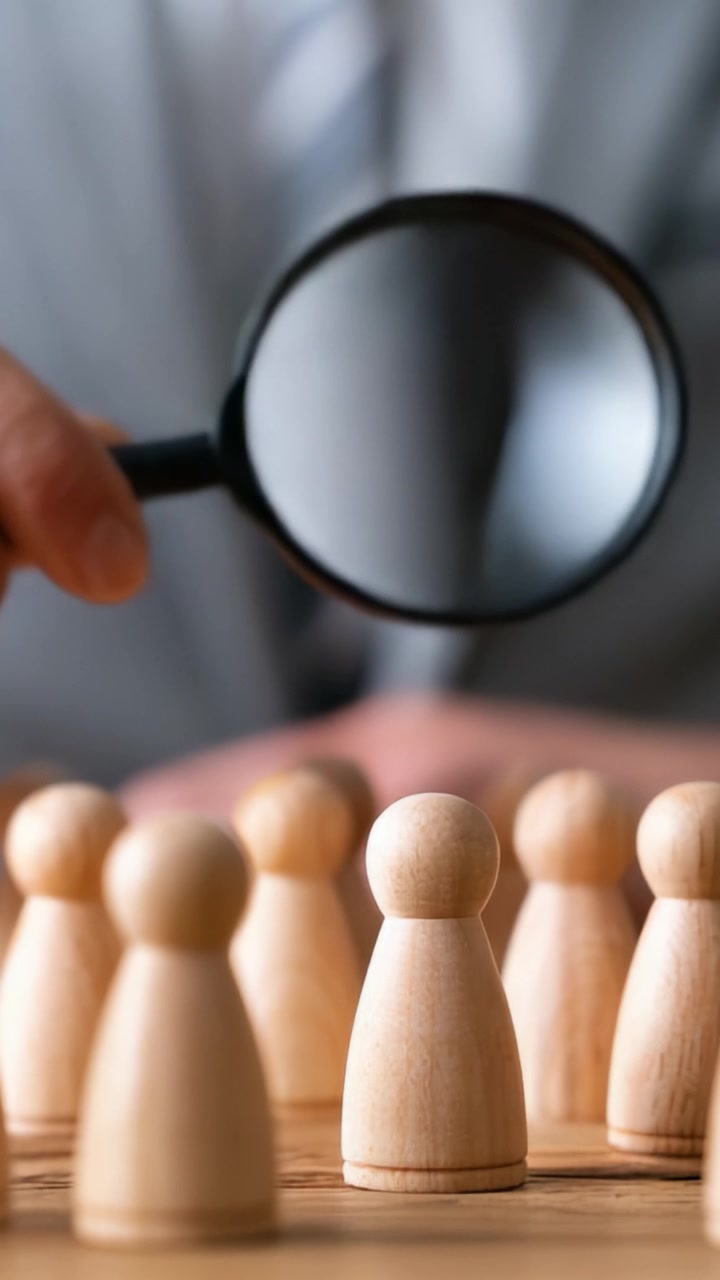 A Businessman Analyzing Decision-Making Tools: A Closer Look at Strategy and Insight Using Game Pieces in a Professional Environment