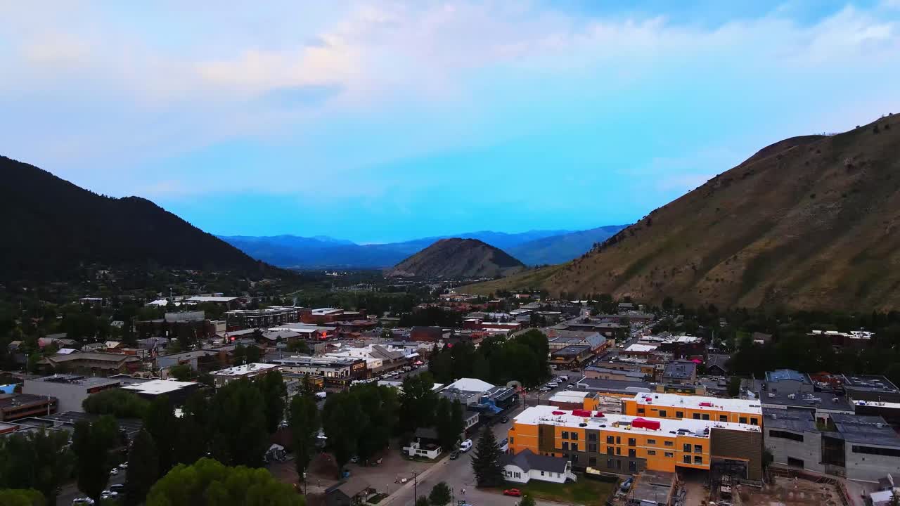 drone sobre jackson hole wyoming