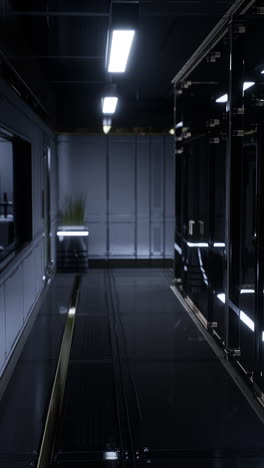 futuristic sci-fi corridor