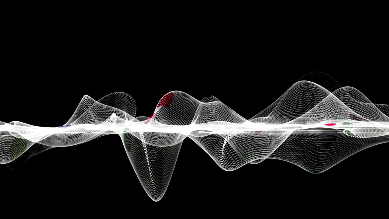 천천히 움직이는 물체와 함께 환상적인 애니메이션, 4096x2304 루프 4k