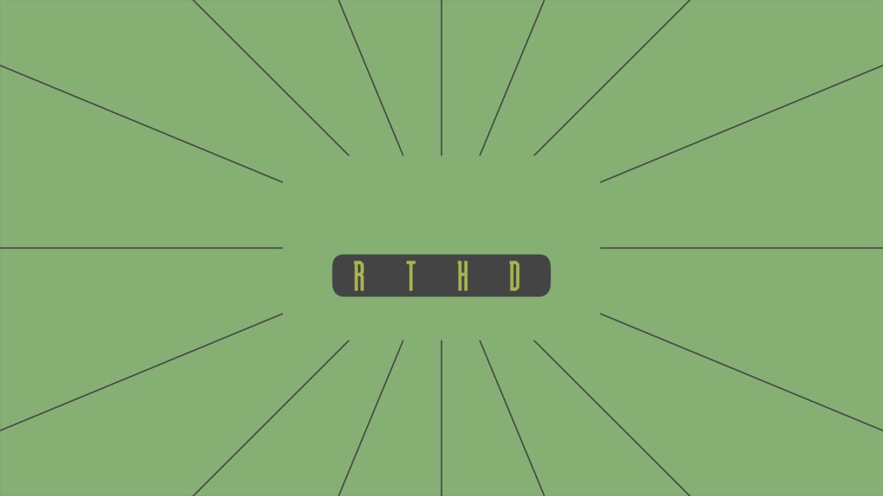 초록색 배경으로 간단하고 미니멀한 생일 축하 카드