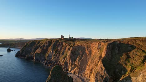 The-final-rays-of-the-sun-at-Tankardstown-ruined-copper-mines