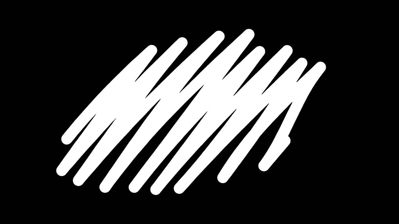 Dynamic Abstract White Lines Animation on Black Background