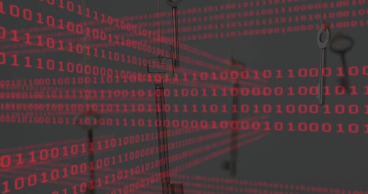 Animation of binary coding data processing over scope scanning