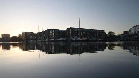 Modern-apartments-along-the-Spaarne-river-in-Haarlem-city-centre