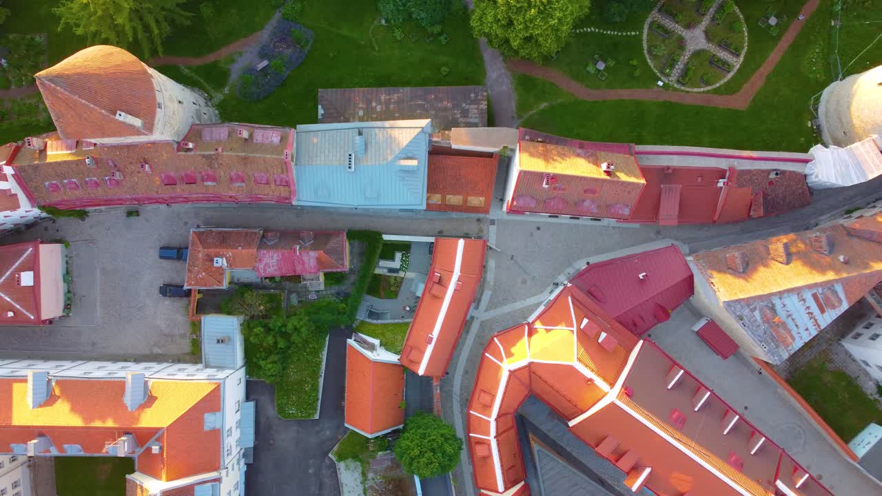 Aerial View of Tallinn's Old Town, Estonia