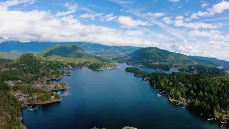 pender harbour aerial view bc canada