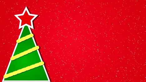animación de fondo en movimiento del árbol de navidad