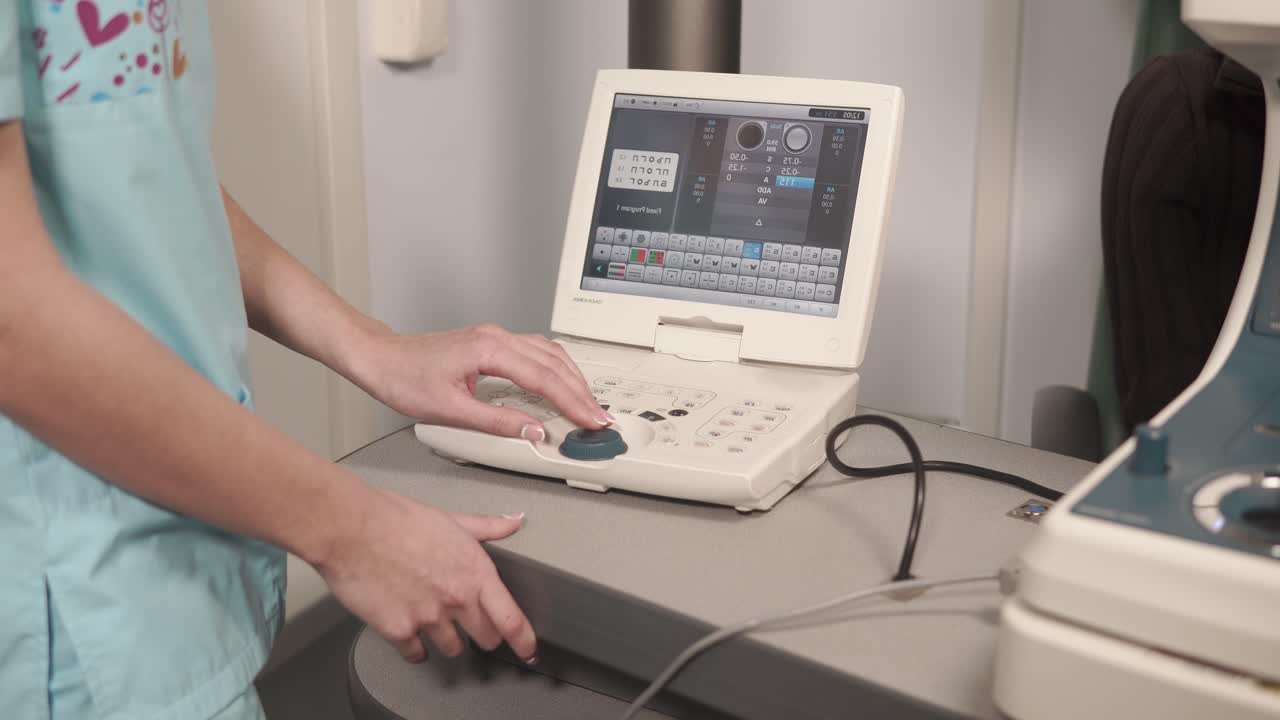 procedimiento de examen ocular