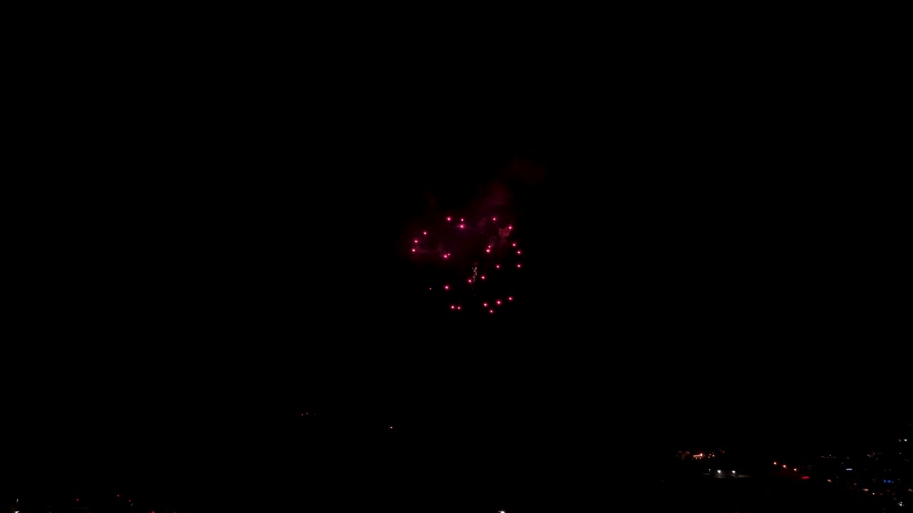 Festive Fireworks During 4Th Of July Celebration - Low Angle Shot