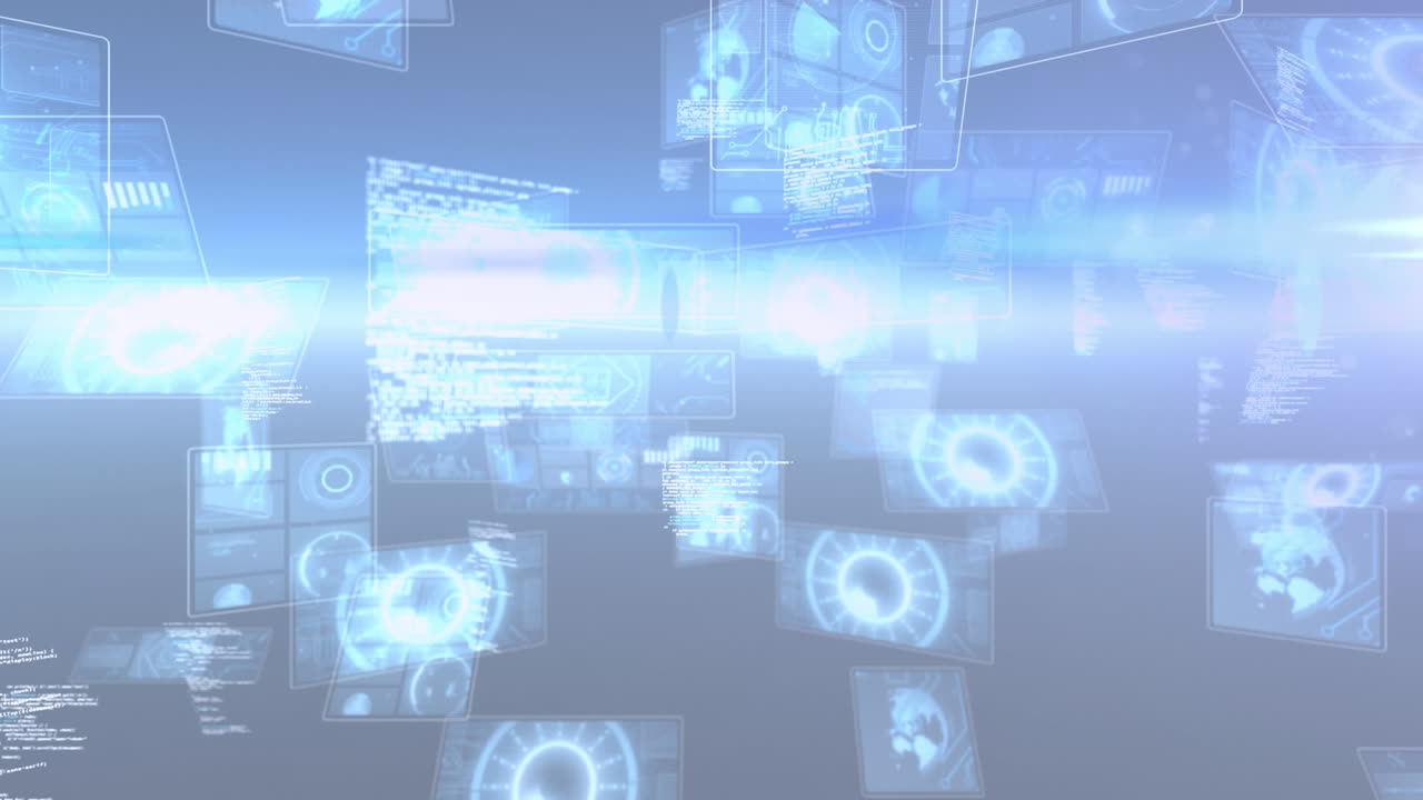 데이터 처리 및 스 스캔의 애니메이션